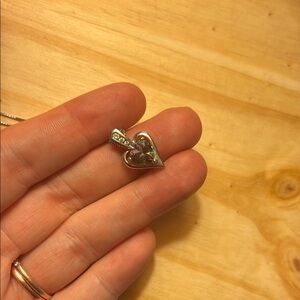 Silver and mystic topaz necklace